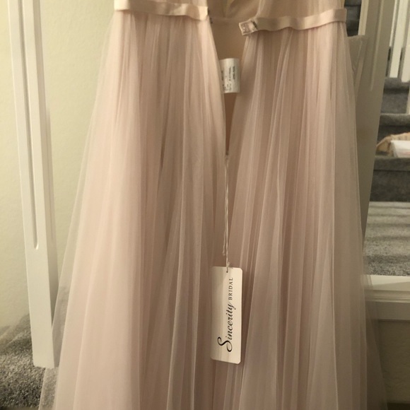 NWT Wedding Dress Blush - Picture 7 of 7